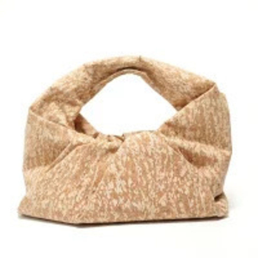 Bottega Veneta Hobo One Shoulder Cork Shoulder Bag Beige Cream